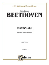 Ecossaises piano sheet music cover